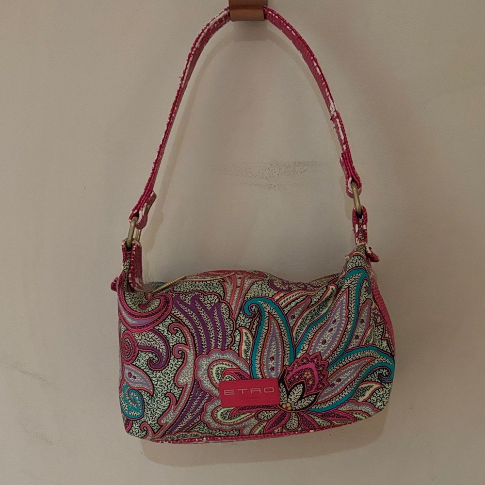 Etro Multicolor Paisley Shoulder Bag